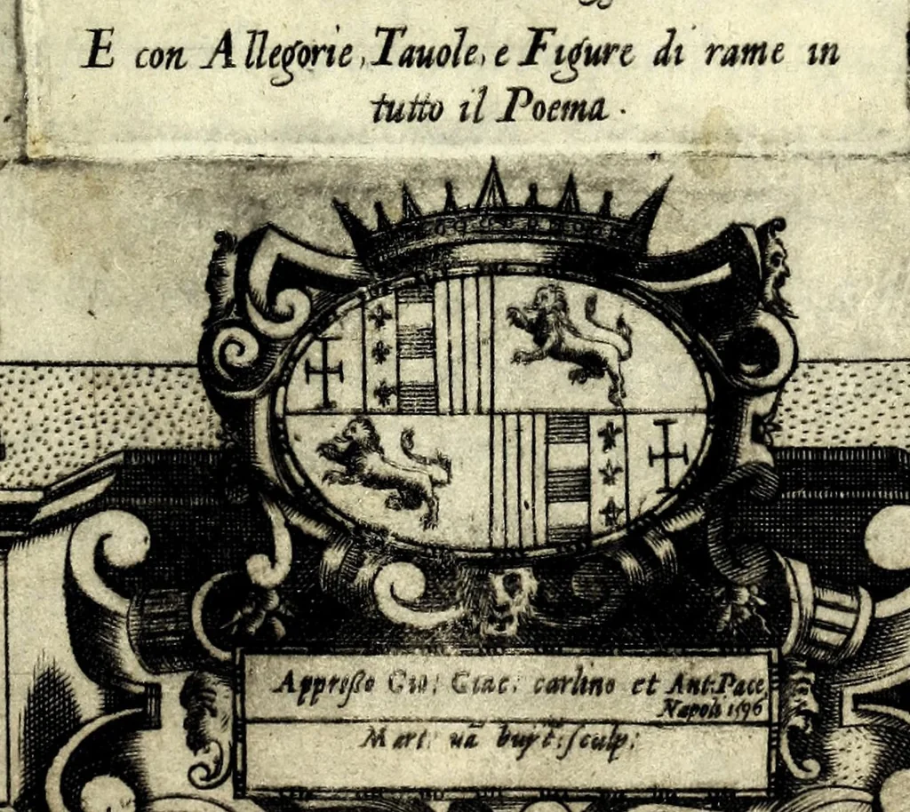 An illustration from Glorie di gverrieri e d'amanti in nvova impresa nella città di Taranto succedute, 1596, leaf 7
