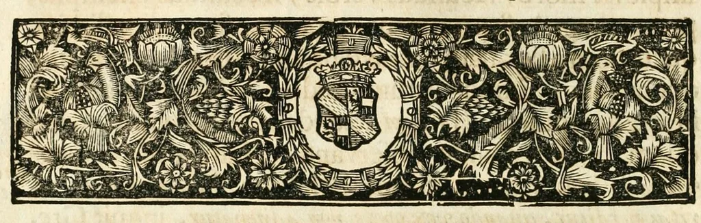 An illustration from Gloriosus Sanctus Romedius : ex comitibus de Thaur Andek, & Altae Guardiae dominis, vallis Annaniae in Tyroli apostolus, magnus thaumaturgus, & anachoreta, quem similem fecit Dominus in gloria sanctorum, & beatificavit illum in gloria (Eccli. 45) : nec non gloriosa domus comitum de Thun, illo Aggaei prophetae condecorata vaticinio, magna erit gloria domus istius (Cap. 2), 1699, leaf 102