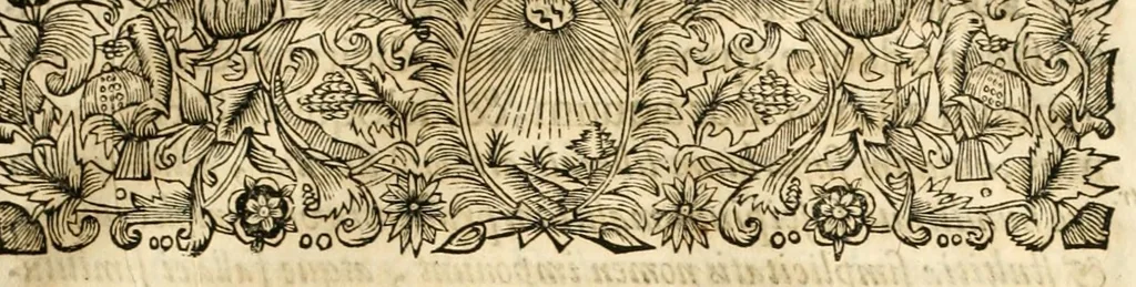 An illustration from Gloriosus Sanctus Romedius : ex comitibus de Thaur Andek, & Altae Guardiae dominis, vallis Annaniae in Tyroli apostolus, magnus thaumaturgus, & anachoreta, quem similem fecit Dominus in gloria sanctorum, & beatificavit illum in gloria (Eccli. 45) : nec non gloriosa domus comitum de Thun, illo Aggaei prophetae condecorata vaticinio, magna erit gloria domus istius (Cap. 2), 1699, leaf 127