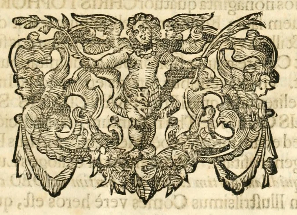 An illustration from Gloriosus Sanctus Romedius : ex comitibus de Thaur Andek, & Altae Guardiae dominis, vallis Annaniae in Tyroli apostolus, magnus thaumaturgus, & anachoreta, quem similem fecit Dominus in gloria sanctorum, & beatificavit illum in gloria (Eccli. 45) : nec non gloriosa domus comitum de Thun, illo Aggaei prophetae condecorata vaticinio, magna erit gloria domus istius (Cap. 2), 1699, leaf 141