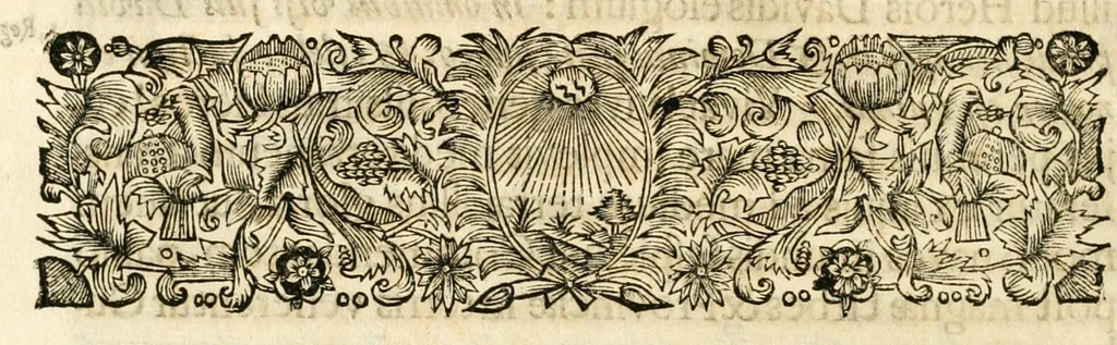 An illustration from Gloriosus Sanctus Romedius : ex comitibus de Thaur Andek, & Altae Guardiae dominis, vallis Annaniae in Tyroli apostolus, magnus thaumaturgus, & anachoreta, quem similem fecit Dominus in gloria sanctorum, & beatificavit illum in gloria (Eccli. 45) : nec non gloriosa domus comitum de Thun, illo Aggaei prophetae condecorata vaticinio, magna erit gloria domus istius (Cap. 2), 1699, leaf 148