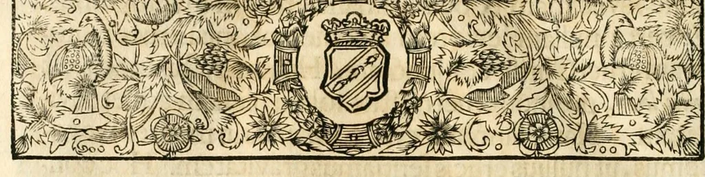 An illustration from Gloriosus Sanctus Romedius : ex comitibus de Thaur Andek, & Altae Guardiae dominis, vallis Annaniae in Tyroli apostolus, magnus thaumaturgus, & anachoreta, quem similem fecit Dominus in gloria sanctorum, & beatificavit illum in gloria (Eccli. 45) : nec non gloriosa domus comitum de Thun, illo Aggaei prophetae condecorata vaticinio, magna erit gloria domus istius (Cap. 2), 1699, leaf 156