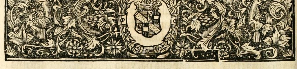 An illustration from Gloriosus Sanctus Romedius : ex comitibus de Thaur Andek, & Altae Guardiae dominis, vallis Annaniae in Tyroli apostolus, magnus thaumaturgus, & anachoreta, quem similem fecit Dominus in gloria sanctorum, & beatificavit illum in gloria (Eccli. 45) : nec non gloriosa domus comitum de Thun, illo Aggaei prophetae condecorata vaticinio, magna erit gloria domus istius (Cap. 2), 1699, leaf 180