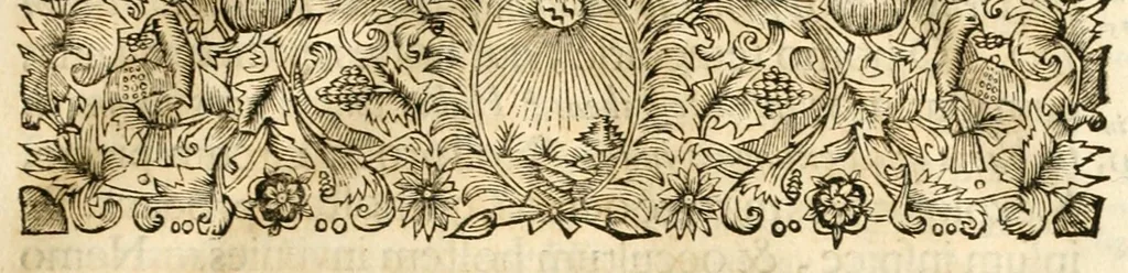 An illustration from Gloriosus Sanctus Romedius : ex comitibus de Thaur Andek, & Altae Guardiae dominis, vallis Annaniae in Tyroli apostolus, magnus thaumaturgus, & anachoreta, quem similem fecit Dominus in gloria sanctorum, & beatificavit illum in gloria (Eccli. 45) : nec non gloriosa domus comitum de Thun, illo Aggaei prophetae condecorata vaticinio, magna erit gloria domus istius (Cap. 2), 1699, leaf 55