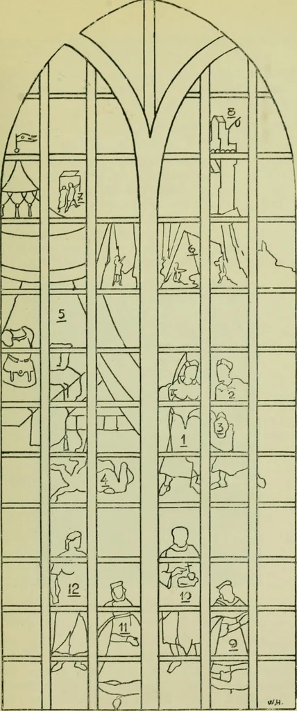 An illustration from Glorious glass at St. John's Church, Gouda, 1900, leaf 21