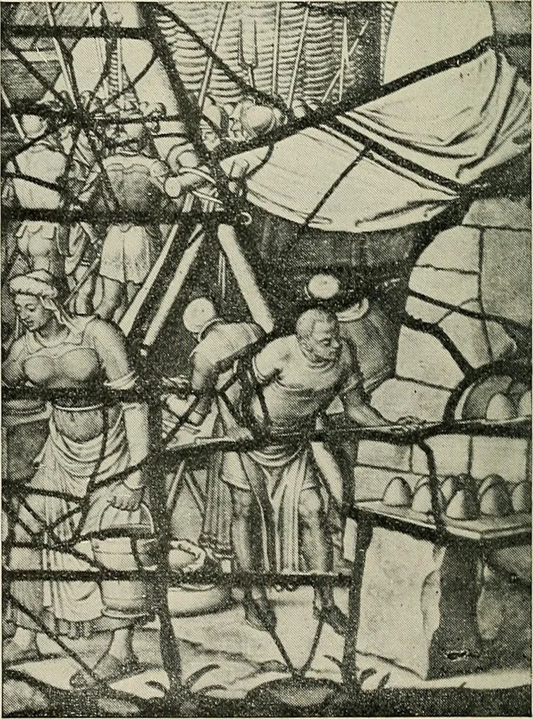 An illustration from Glorious glass at St. John's Church, Gouda, 1900, leaf 22
