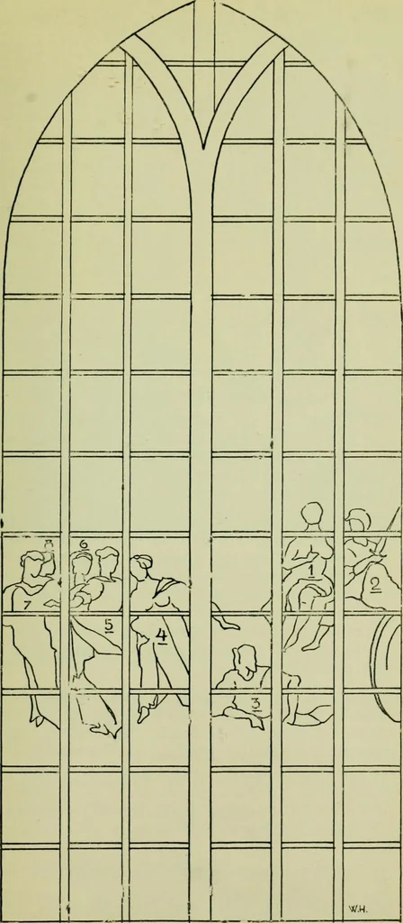An illustration from Glorious glass at St. John's Church, Gouda, 1900, leaf 25