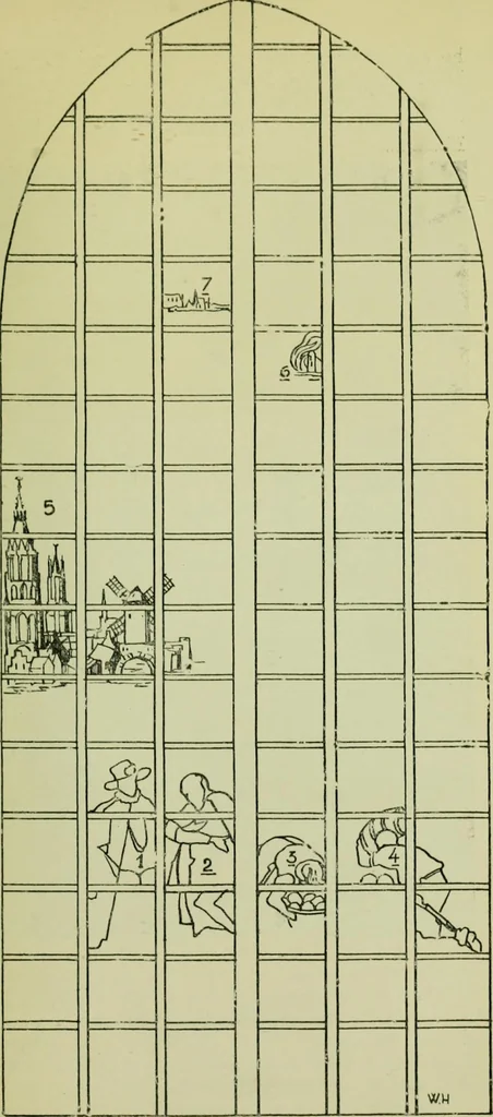 An illustration from Glorious glass at St. John's Church, Gouda, 1900, leaf 29