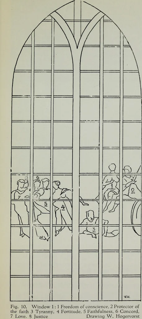 An illustration from Glorious glass at St. John's Church, Gouda, 1900, leaf 20