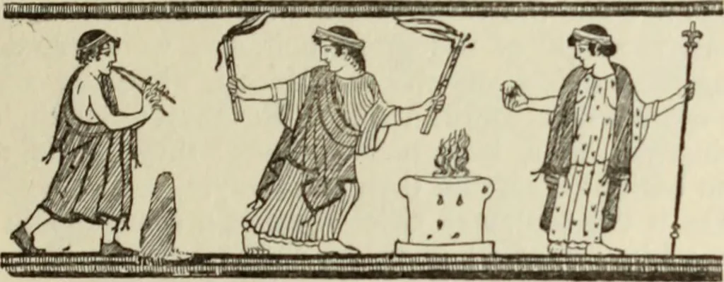 An illustration from The glory that was Greece : a survey of Hellenic culture and civilization, 1915, leaf 100
