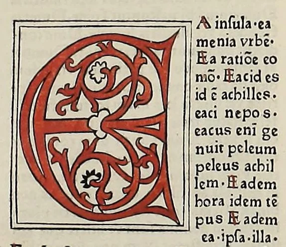 An illustration from [Glossae ex illustrissimis auctoribus collectae], leaf 126