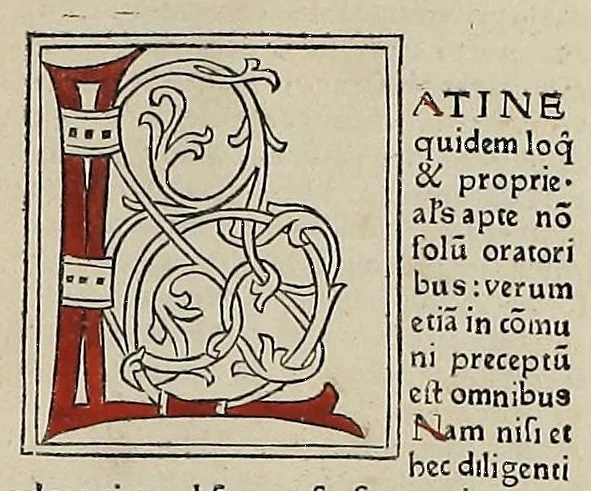 An illustration from [Glossae ex illustrissimis auctoribus collectae], leaf 13