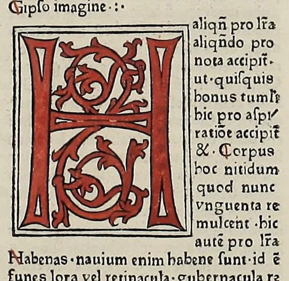 An illustration from [Glossae ex illustrissimis auctoribus collectae], leaf 194