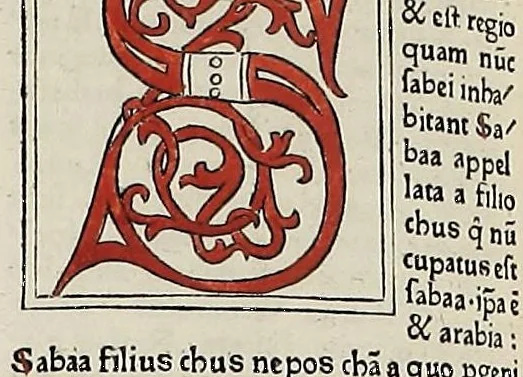 An illustration from [Glossae ex illustrissimis auctoribus collectae], leaf 386