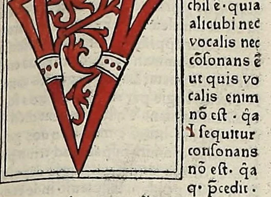 An illustration from [Glossae ex illustrissimis auctoribus collectae], leaf 461