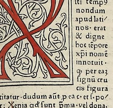 An illustration from [Glossae ex illustrissimis auctoribus collectae], leaf 483