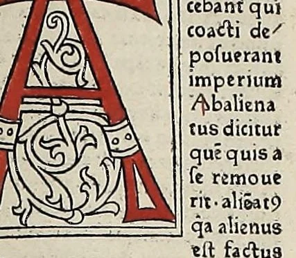 An illustration from [Glossae ex illustrissimis auctoribus collectae], leaf 489