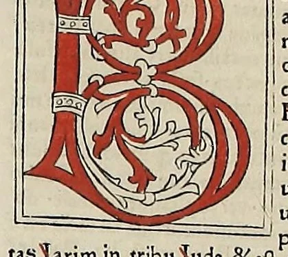 An illustration from [Glossae ex illustrissimis auctoribus collectae], leaf 49