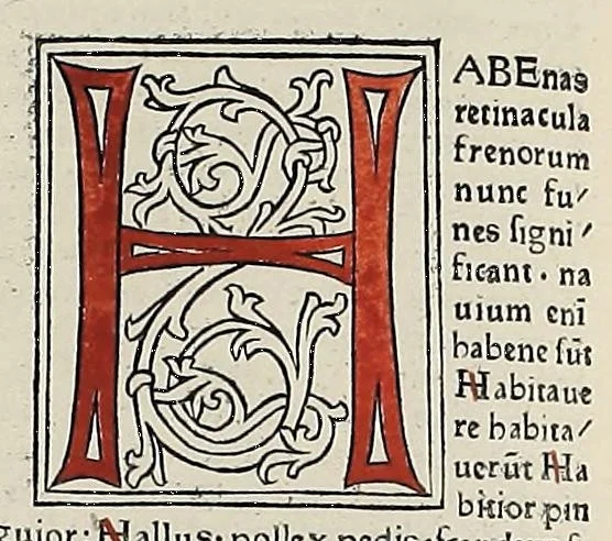 An illustration from [Glossae ex illustrissimis auctoribus collectae], leaf 540