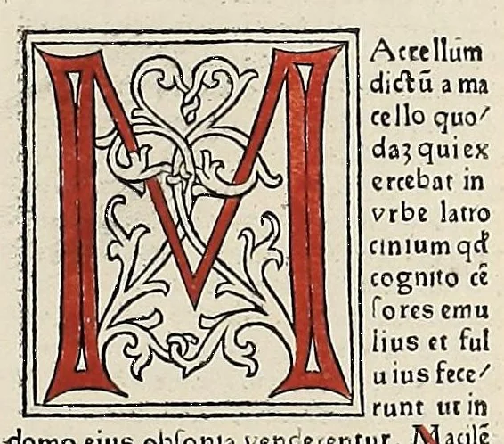 An illustration from [Glossae ex illustrissimis auctoribus collectae], leaf 548
