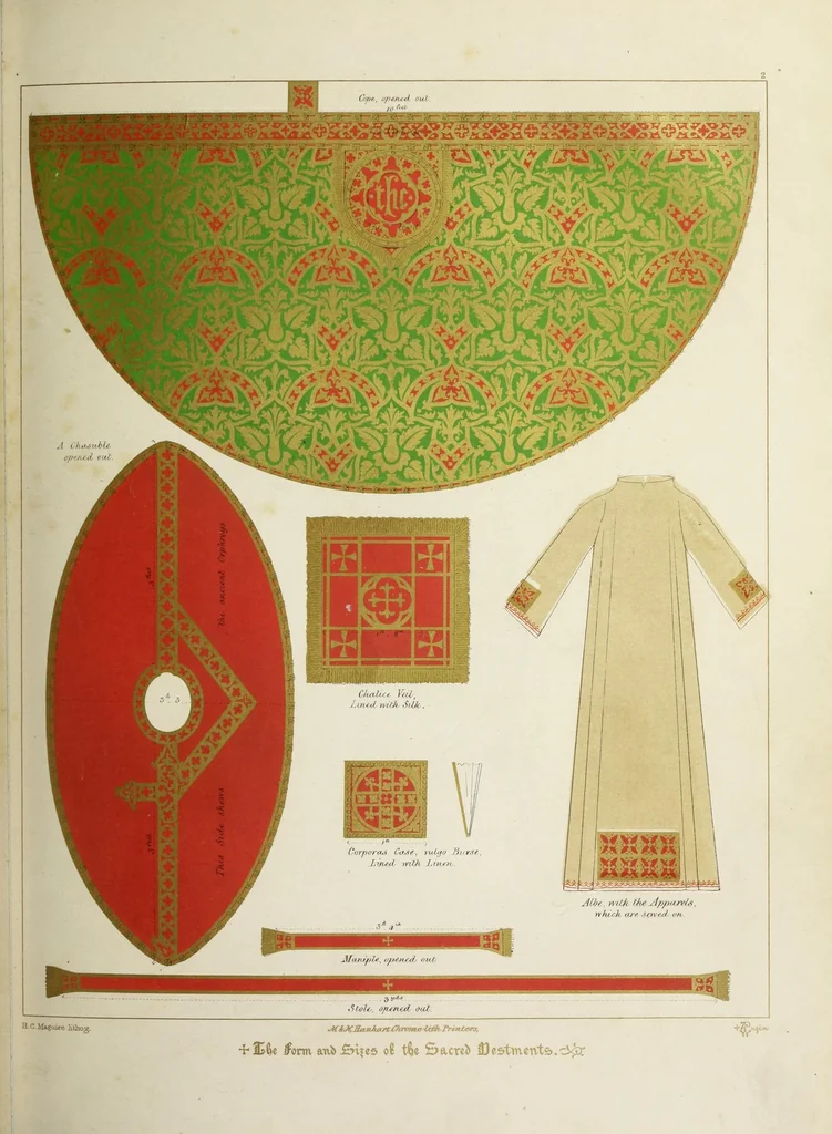 An illustration from Glossary of ecclesiastical ornament and costume : compiled and illustrated from ancient authorities and examples, 1844, leaf 247