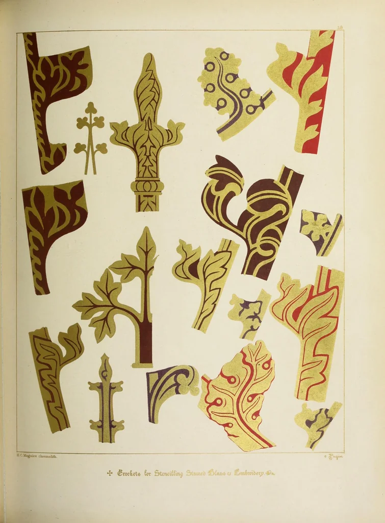 An illustration from Glossary of ecclesiastical ornament and costume : compiled and illustrated from ancient authorities and examples, 1844, leaf 279