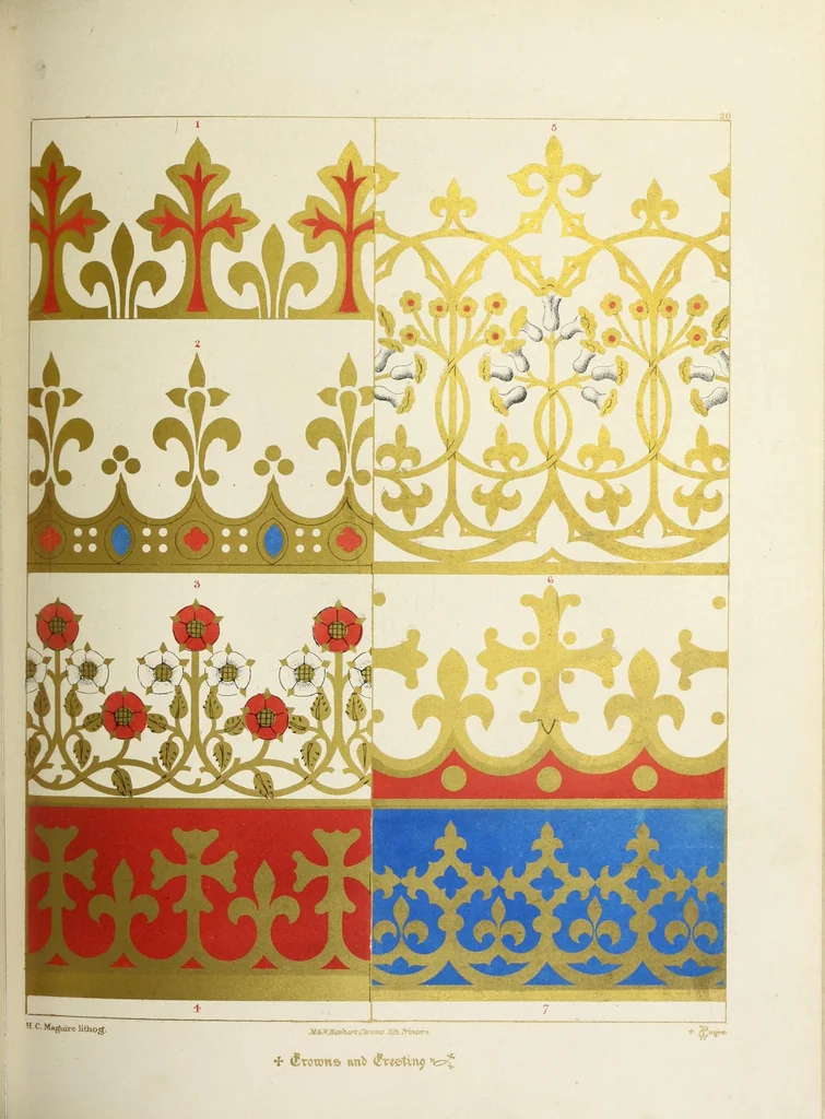 An illustration from Glossary of ecclesiastical ornament and costume : compiled and illustrated from ancient authorities and examples, 1844, leaf 283