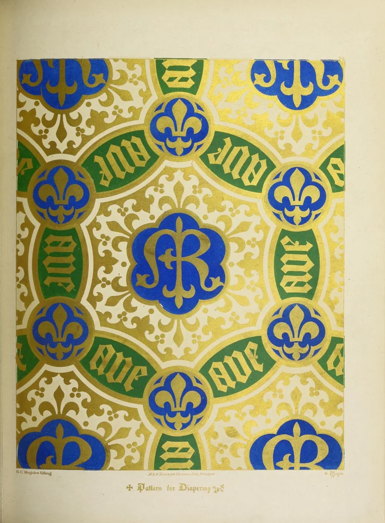 An illustration from Glossary of ecclesiastical ornament and costume : compiled and illustrated from ancient authorities and examples, 1844, leaf 291