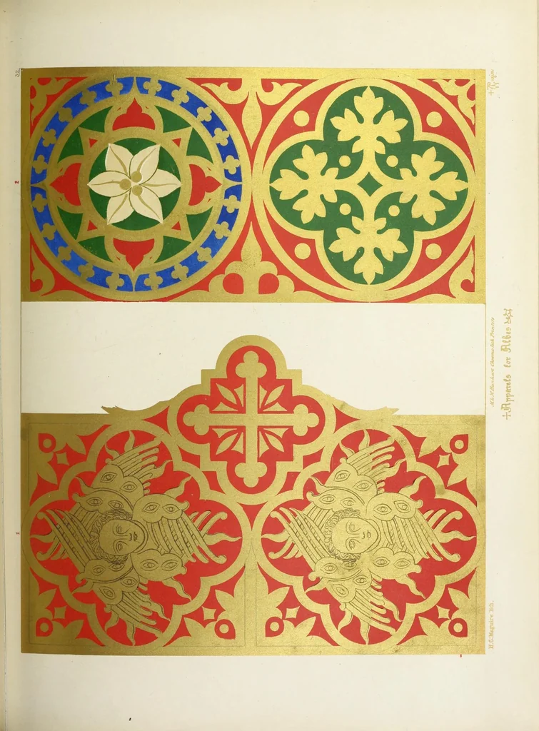 An illustration from Glossary of ecclesiastical ornament and costume : compiled and illustrated from ancient authorities and examples, 1844, leaf 309