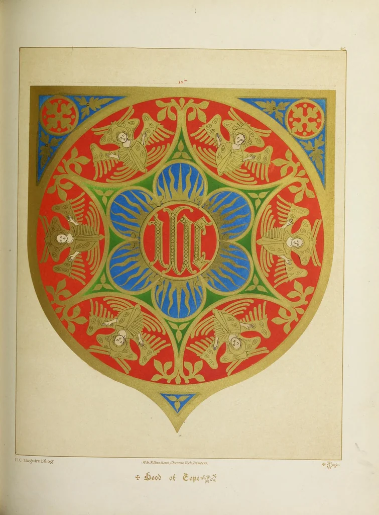 An illustration from Glossary of ecclesiastical ornament and costume : compiled and illustrated from ancient authorities and examples, 1844, leaf 341