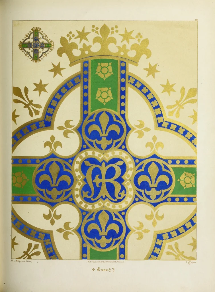 An illustration from Glossary of ecclesiastical ornament and costume : compiled and illustrated from ancient authorities and examples, 1844, leaf 353