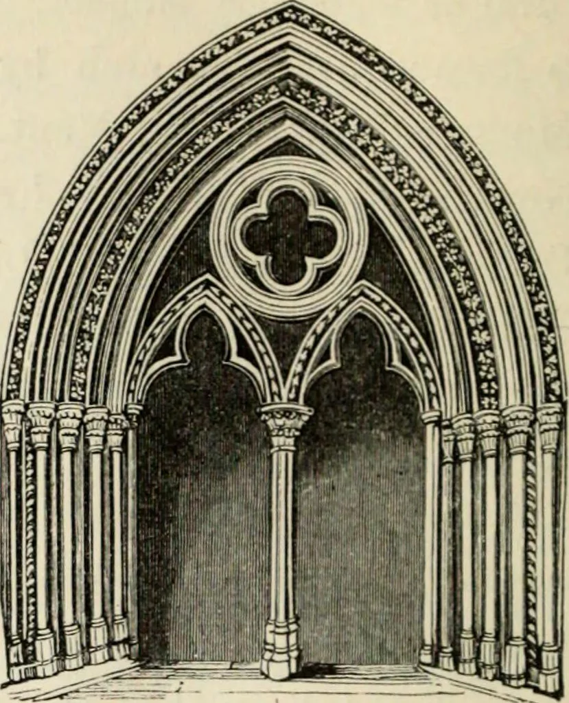 An illustration from A glossary of terms used in Grecian, Roman, Italian, and Gothic architecture, 1845, leaf 157