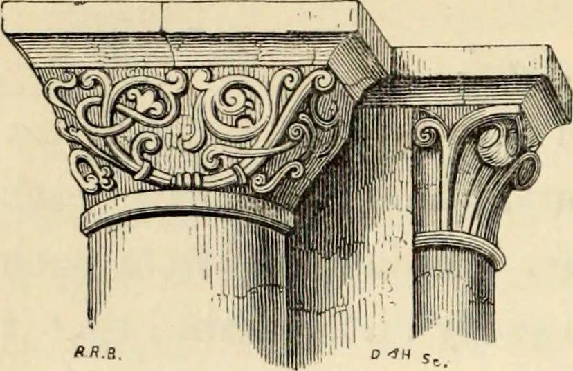 An illustration from A glossary of terms used in Grecian, Roman, Italian, and Gothic architecture, 1845, leaf 99