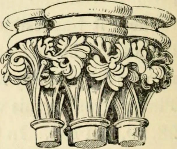 An illustration from A glossary of terms used in Grecian, Roman, Italian, and Gothic architecture, 1845, leaf 99