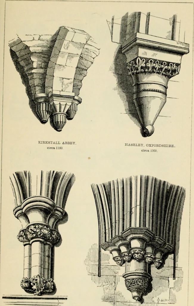An illustration from A glossary of terms used in Grecian, Roman, Italian, and Gothic architecture, 1845, leaf 105