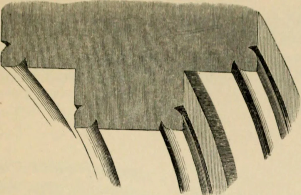 An illustration from A glossary of terms used in Grecian, Roman, Italian, and Gothic architecture, 1845, leaf 195