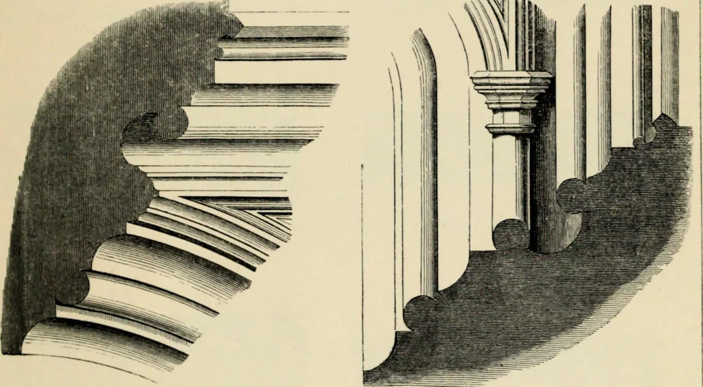 An illustration from A glossary of terms used in Grecian, Roman, Italian, and Gothic architecture, 1845, leaf 207