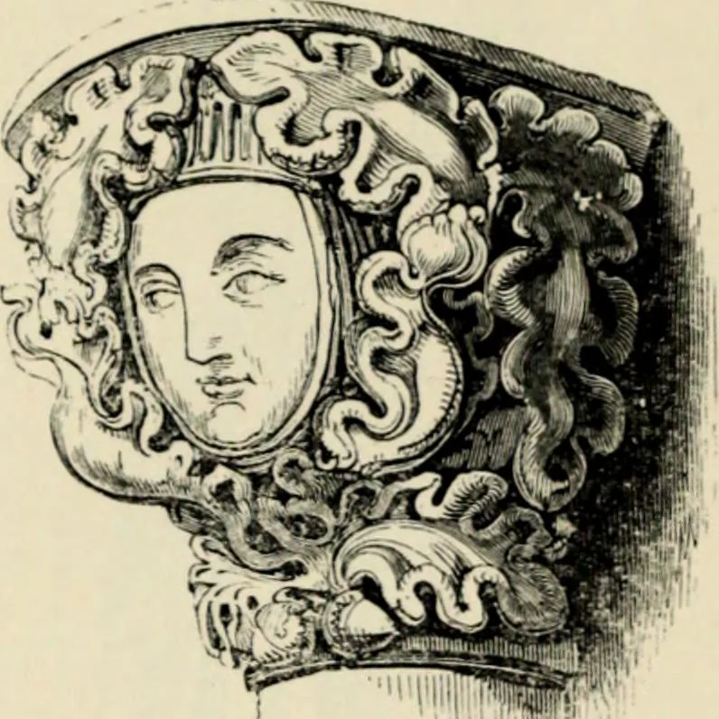 An illustration from A glossary of terms used in Grecian, Roman, Italian, and Gothic architecture, 1845, leaf 69