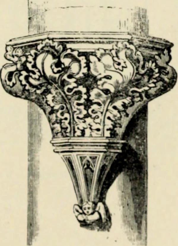 An illustration from A glossary of terms used in Grecian, Roman, Italian, and Gothic architecture, 1845, leaf 69