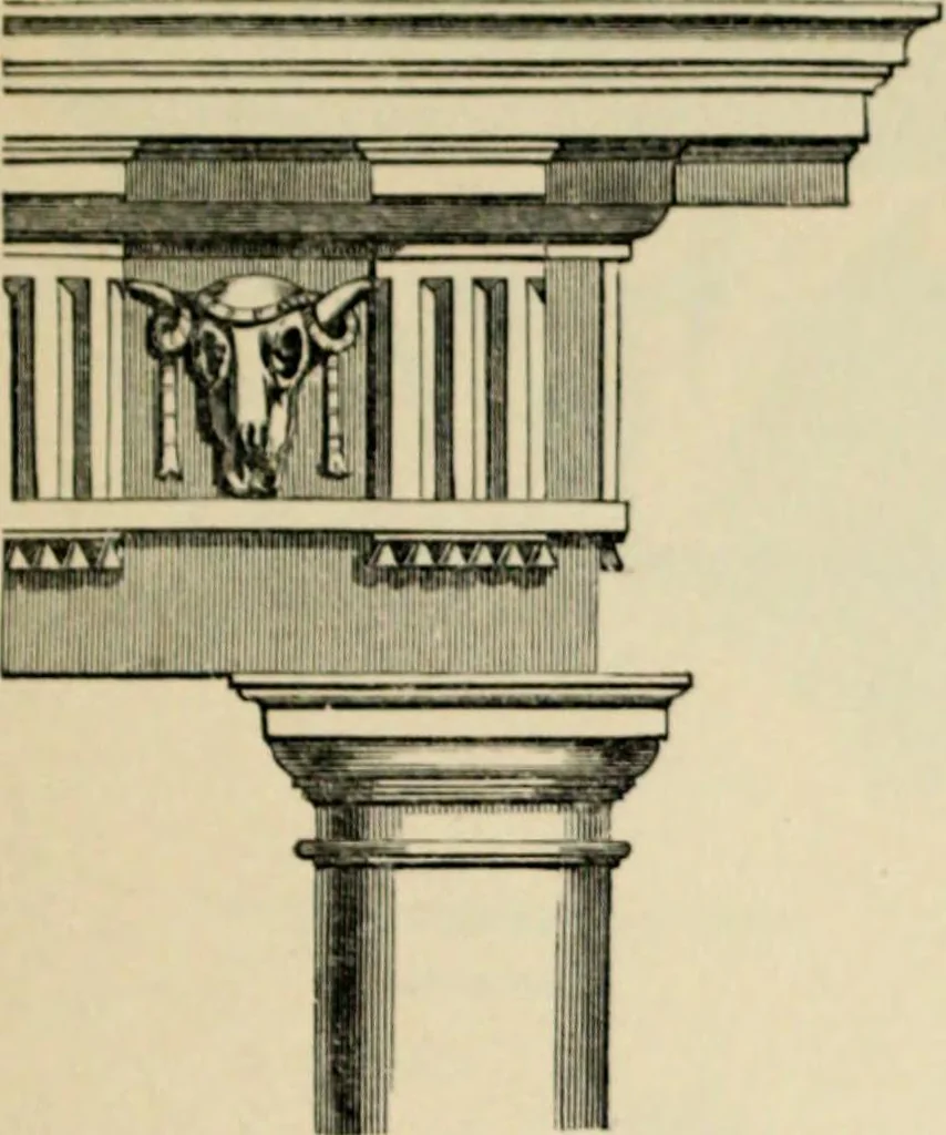 An illustration from A glossary of terms used in Grecian, Roman, Italian, and Gothic architecture, 1845, leaf 85