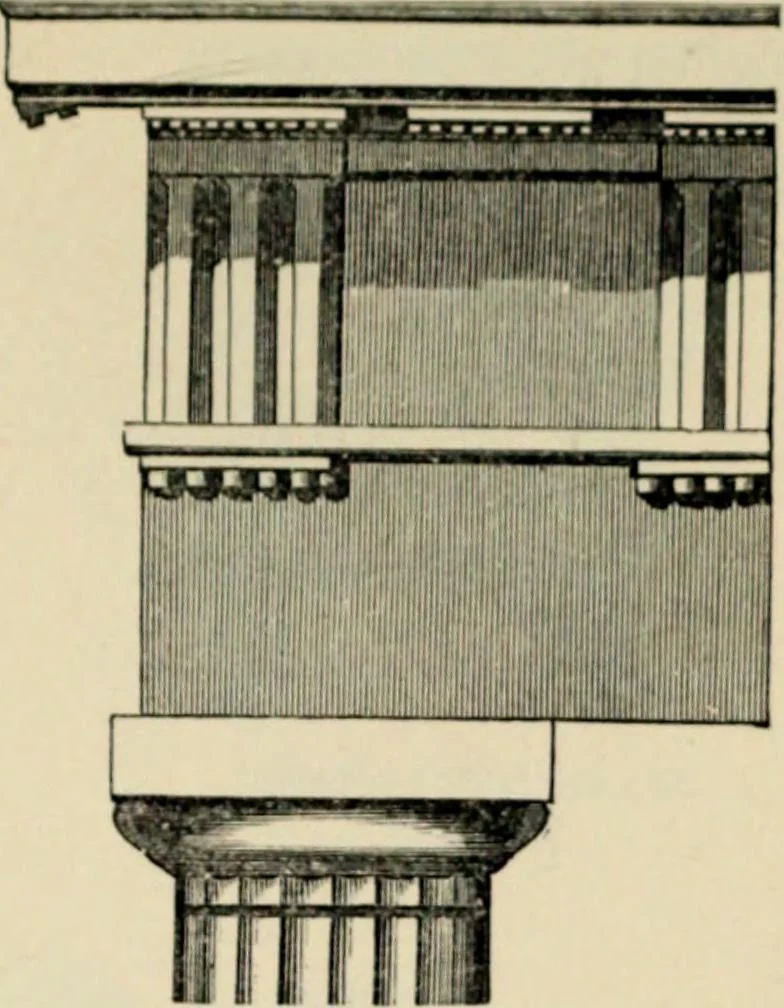 An illustration from A glossary of terms used in Grecian, Roman, Italian, and Gothic architecture, 1845, leaf 85