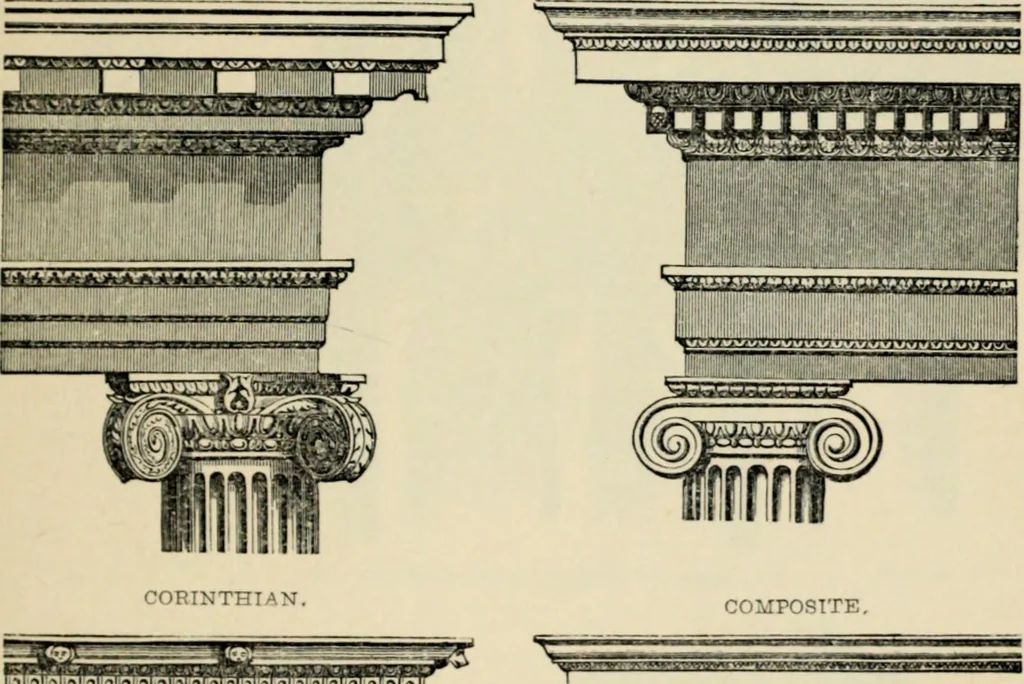 An illustration from A glossary of terms used in Grecian, Roman, Italian, and Gothic architecture, 1845, leaf 85