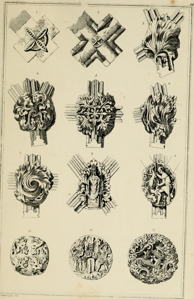 An illustration from A glossary of terms used in Grecian, Roman, Italian, and Gothic architecture, 1845, leaf 225