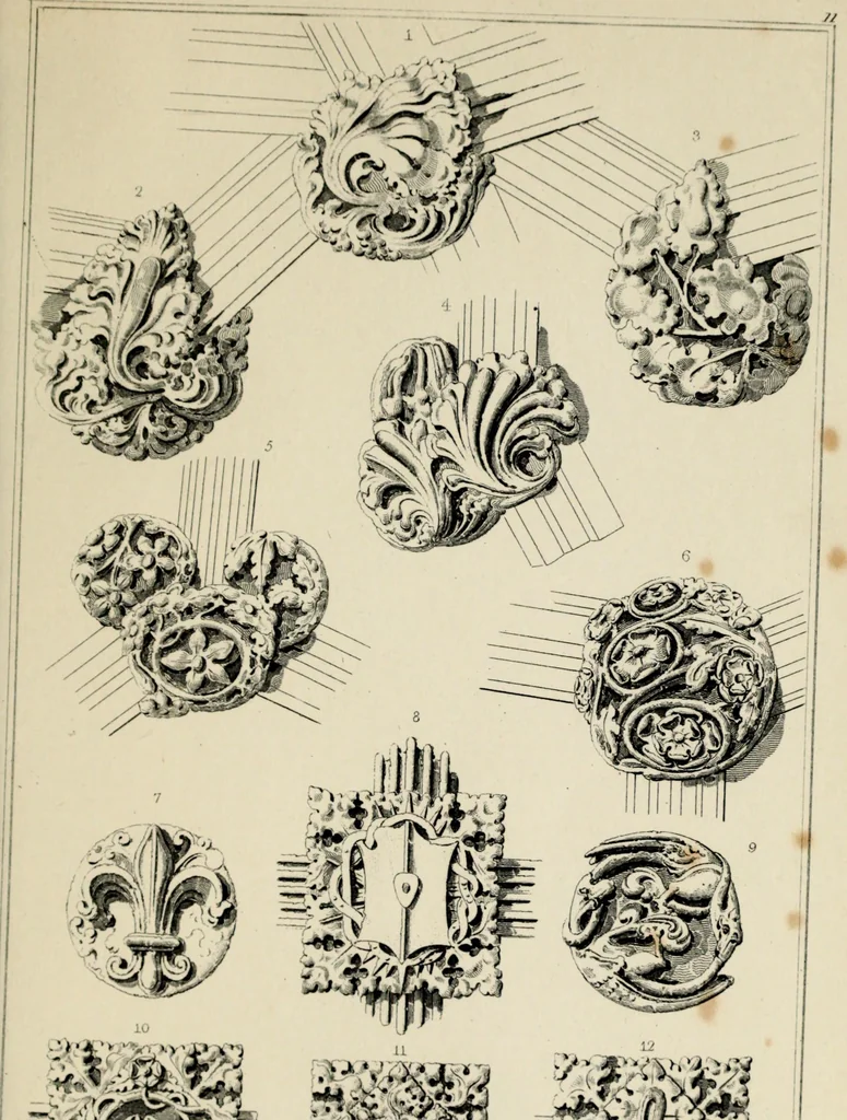 An illustration from A glossary of terms used in Grecian, Roman, Italian, and Gothic architecture, 1845, leaf 227
