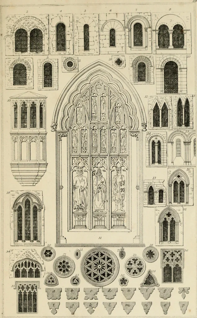 An illustration from A glossary of terms used in Grecian, Roman, Italian, and Gothic architecture, 1845, leaf 283