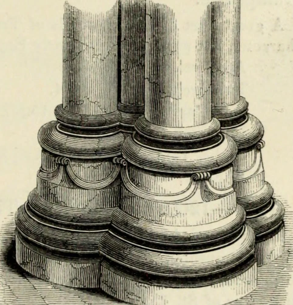 An illustration from A glossary of terms used in Grecian, Roman, Italian, and Gothic architecture, 1845, leaf 77