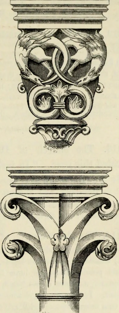 An illustration from A glossary of terms used in Grecian, Roman, Italian, and Gothic architecture, 1845, leaf 87