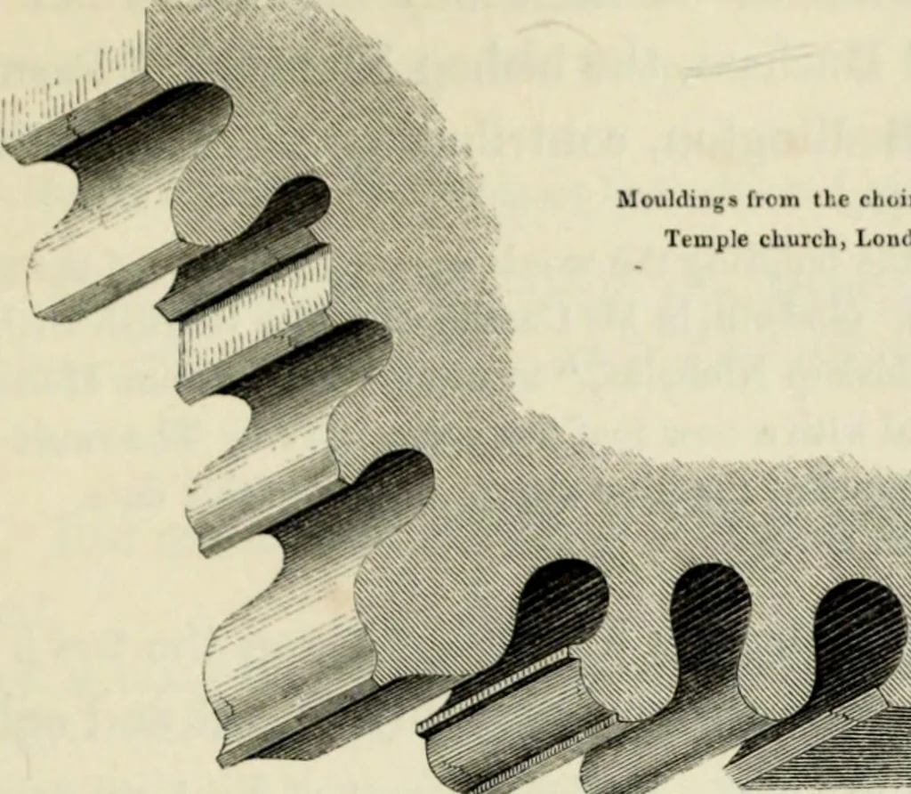 An illustration from A glossary of terms used in Grecian, Roman, Italian, and Gothic architecture, 1845, leaf 99