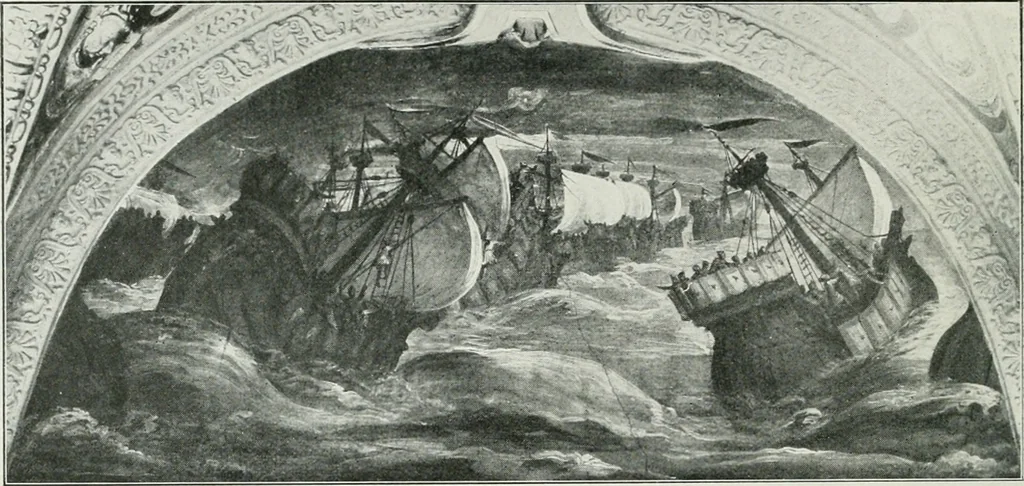 An illustration from Gènes, 1907, leaf 109