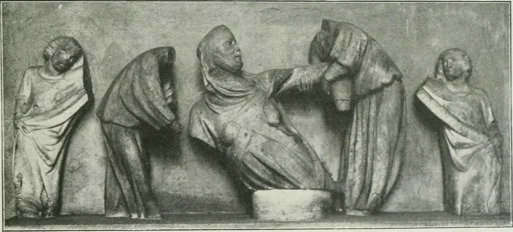 An illustration from Gènes, 1907, leaf 48